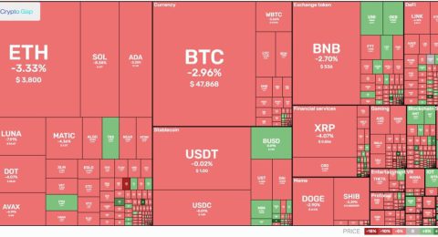 Market overview of cryptocurrency daily 29.12.2021