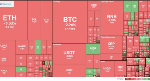 Market overview of cryptocurrency daily 29.12.2021