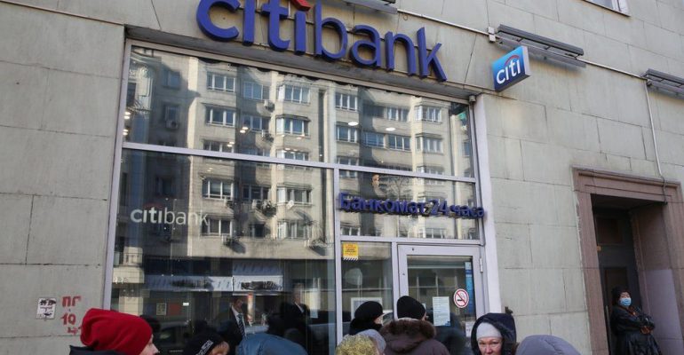 بانک سیتی Citi bank شعبه های روسیه را می بندد